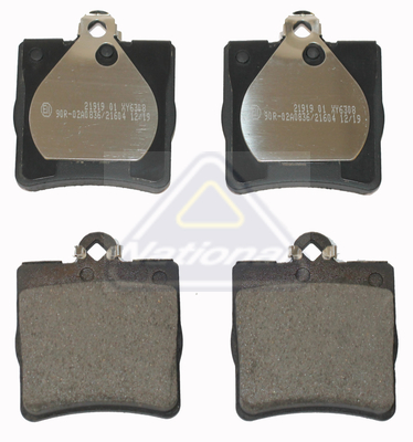 Sada brzdových platničiek kotúčovej brzdy National Auto Parts