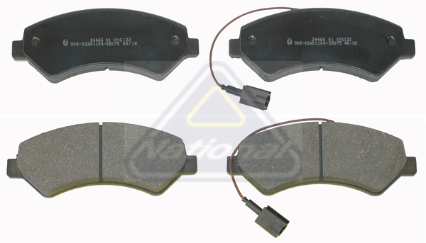 Sada brzdových platničiek kotúčovej brzdy National Auto Parts