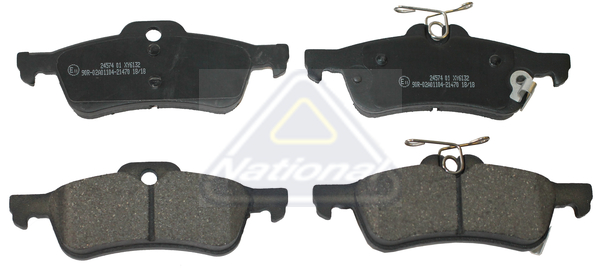 Sada brzdových platničiek kotúčovej brzdy National Auto Parts