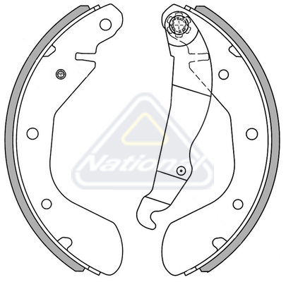 Sada brzdových čeľustí National Auto Parts