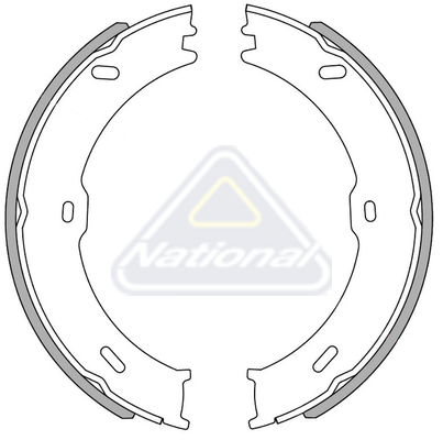 Sada brzdových čeľustí National Auto Parts