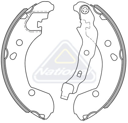 Sada brzdových čeľustí National Auto Parts