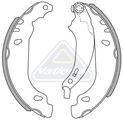 Sada brzdových čeľustí National Auto Parts