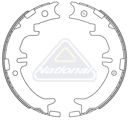 Sada brzdových čeľustí National Auto Parts