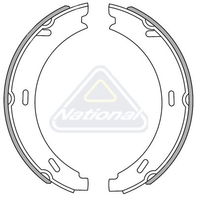 Sada brzdových čeľustí National Auto Parts