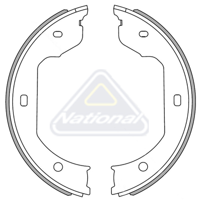 Sada brzdových čeľustí National Auto Parts