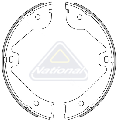 Sada brzdových čeľustí National Auto Parts