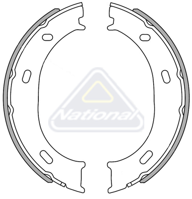 Sada brzdových čeľustí National Auto Parts