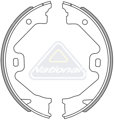 Sada brzdových čeľustí National Auto Parts