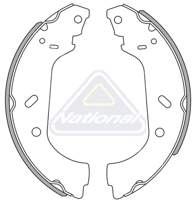 Sada brzdových čeľustí National Auto Parts