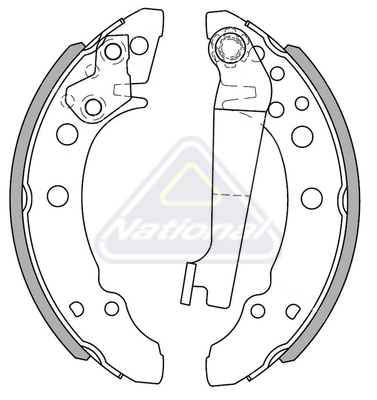 Sada brzdových čeľustí National Auto Parts