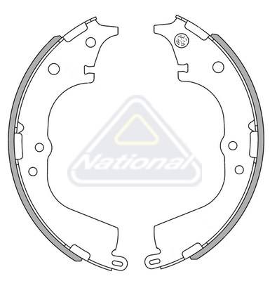 Sada brzdových čeľustí National Auto Parts