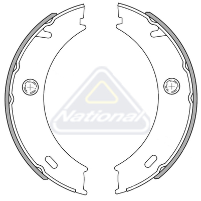 Sada brzdových čeľustí National Auto Parts