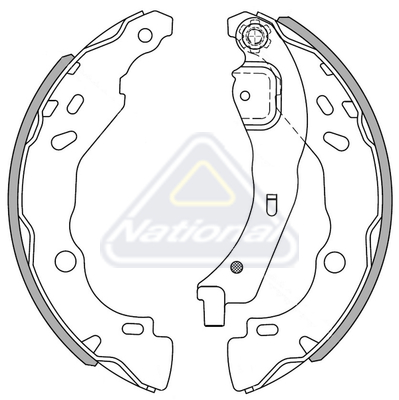 Sada brzdových čeľustí National Auto Parts