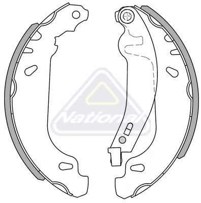 Sada brzdových čeľustí National Auto Parts