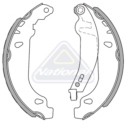 Sada brzdových čeľustí National Auto Parts