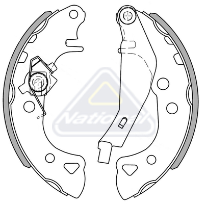 Sada brzdových čeľustí National Auto Parts