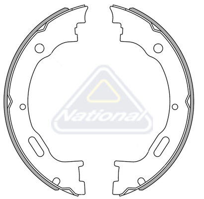 Sada brzdových čeľustí National Auto Parts