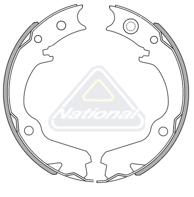 Sada brzdových čeľustí National Auto Parts