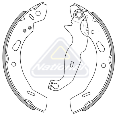 Sada brzdových čeľustí National Auto Parts