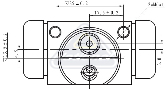 Brzdový valček kolesa National Auto Parts