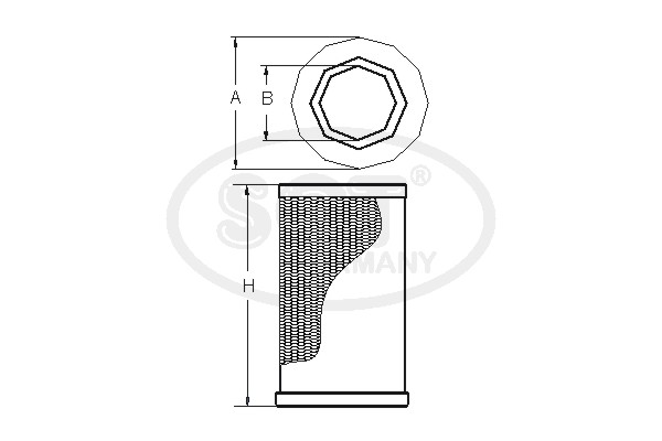 Vzduchový filter SCT - MANNOL