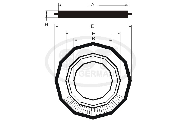Vzduchový filter SCT - MANNOL