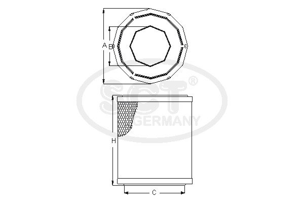 Vzduchový filter SCT - MANNOL