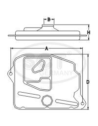 Sada hydraulického filtra automatickej prevodovky SCT - MANNOL