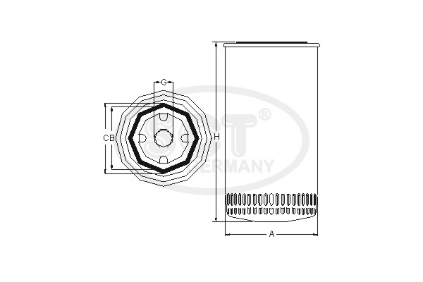 Hydraulický filter regulácie svetlej výżky SCT - MANNOL