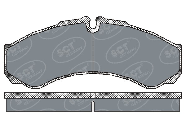 Sada brzdových platničiek kotúčovej brzdy SCT - MANNOL