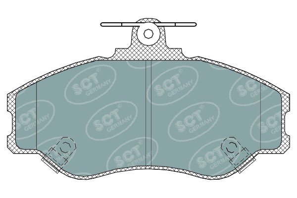 Sada brzdových platničiek kotúčovej brzdy SCT - MANNOL