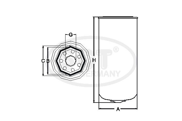 Hydraulický filter regulácie svetlej výżky SCT - MANNOL