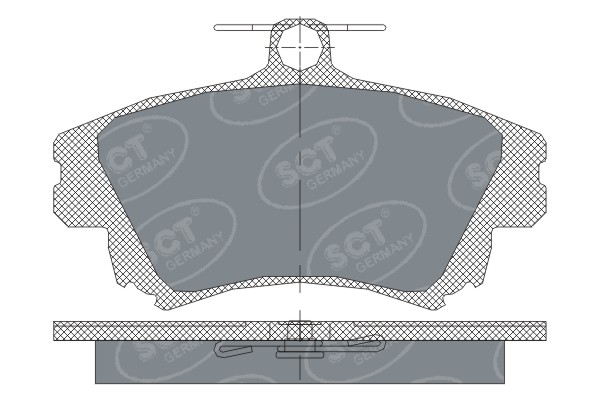 Sada brzdových platničiek kotúčovej brzdy SCT - MANNOL