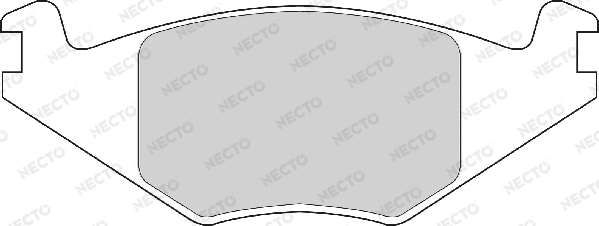Sada brzdových platničiek kotúčovej brzdy NECTO