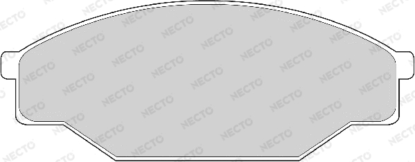 Sada brzdových platničiek kotúčovej brzdy NECTO