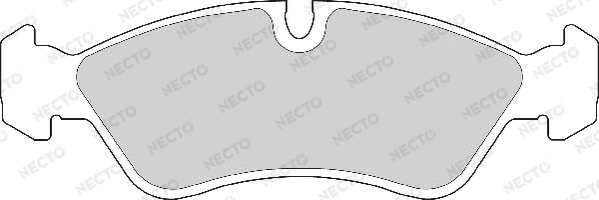 Sada brzdových platničiek kotúčovej brzdy NECTO