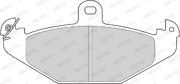 Sada brzdových platničiek kotúčovej brzdy NECTO