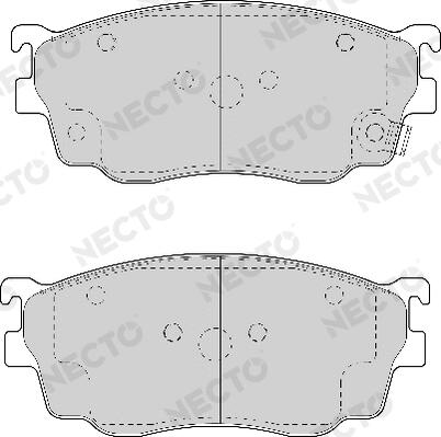 Sada brzdových platničiek kotúčovej brzdy NECTO