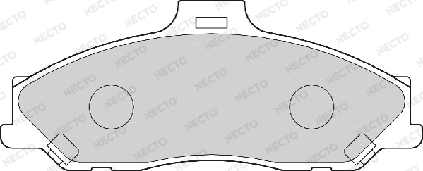 Sada brzdových platničiek kotúčovej brzdy NECTO