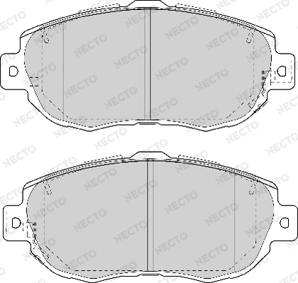 Sada brzdových platničiek kotúčovej brzdy NECTO