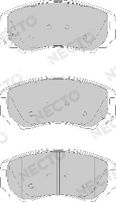 Sada brzdových platničiek kotúčovej brzdy NECTO