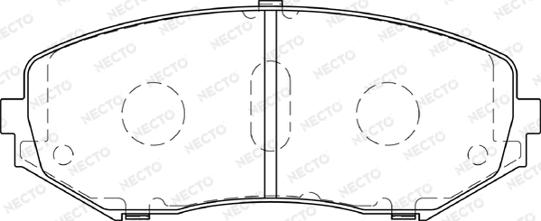 Sada brzdových platničiek kotúčovej brzdy NECTO