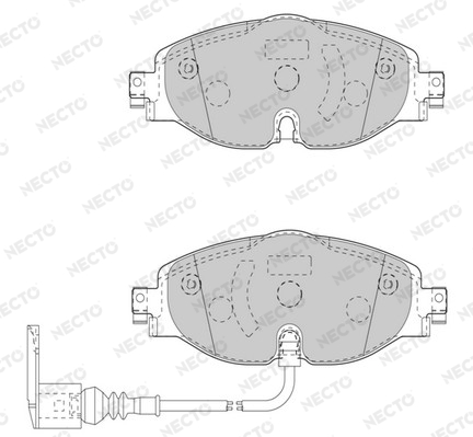 Brake Pad Set, disc brake NECTO