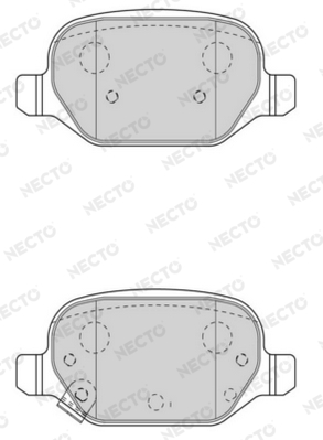 Sada brzdových platničiek kotúčovej brzdy NECTO