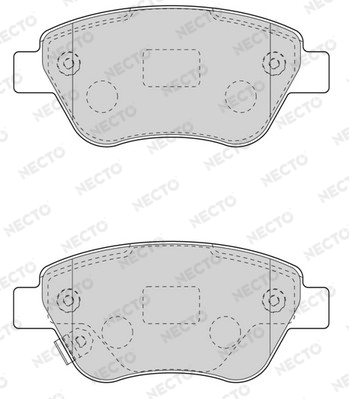 Sada brzdových platničiek kotúčovej brzdy NECTO