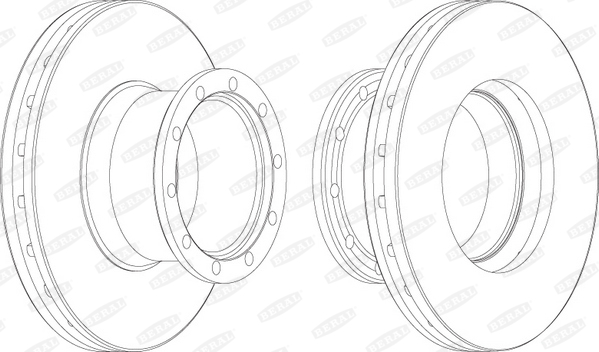 Brzdový kotúč BERAL (FEDERAL-MOGUL)