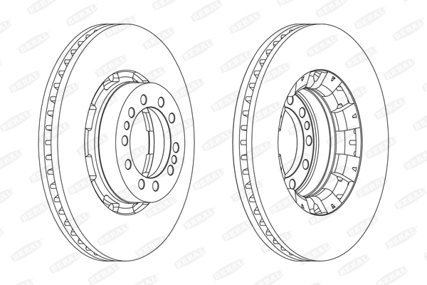 Brzdový kotúč BERAL (FEDERAL-MOGUL)