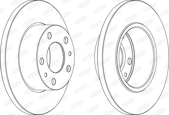 Brzdový kotúč BERAL (FEDERAL-MOGUL)