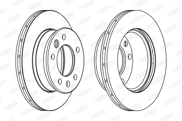 Brzdový kotúč BERAL (FEDERAL-MOGUL)